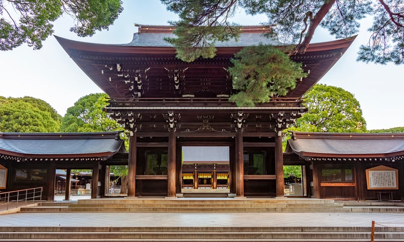 The Meiji Shrine is an important landmark in Tokyo, Japan, Itinerary 2.