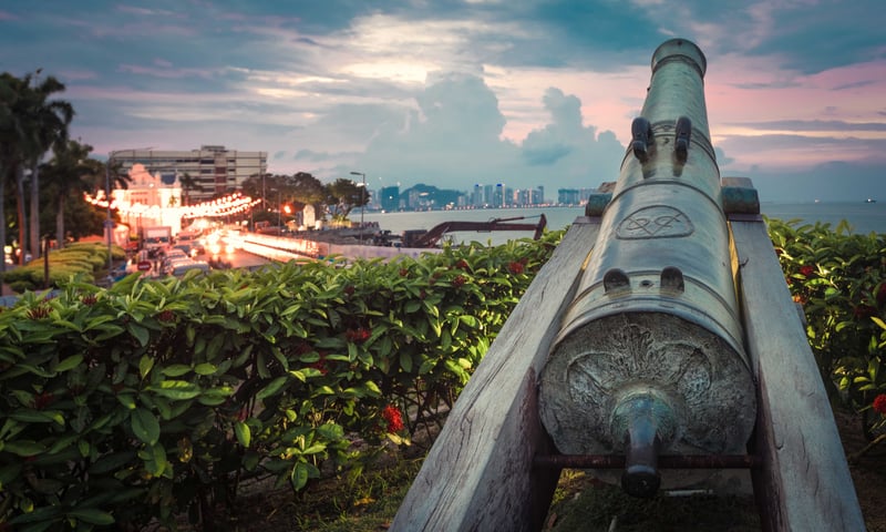 See historic Fort Cornwallis while you're in Penang, Malaysia.