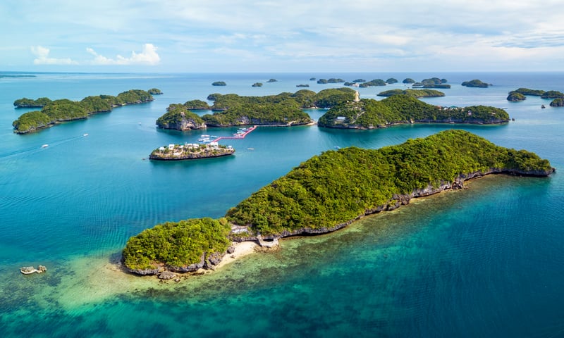 Lose yourself in the Hundred Islands, Philippines.