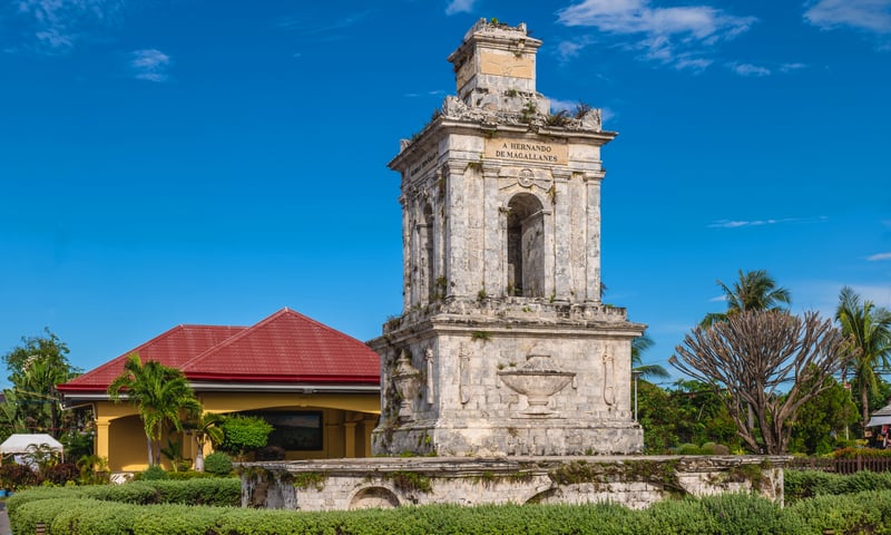 See Mactan Shrine with free time on Mactan Island, Philippines.
