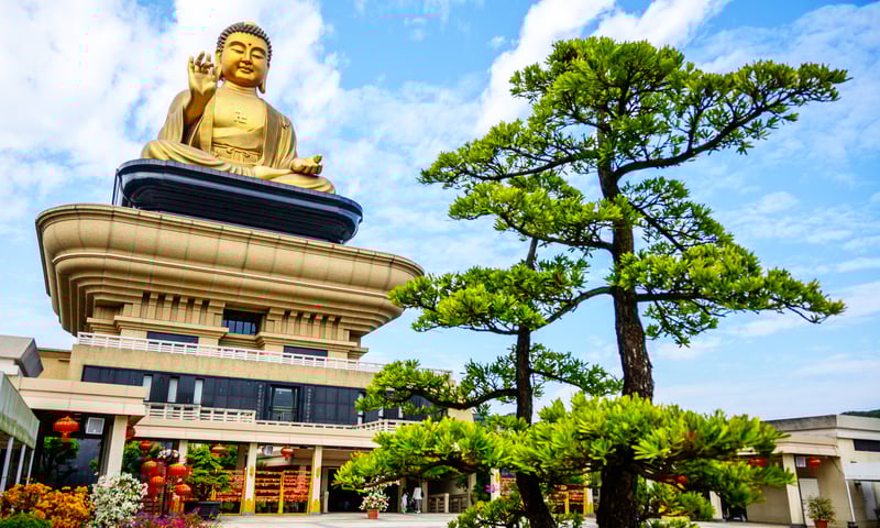 Fo Guang Shan or Buddha Museum in Kaohsiung.