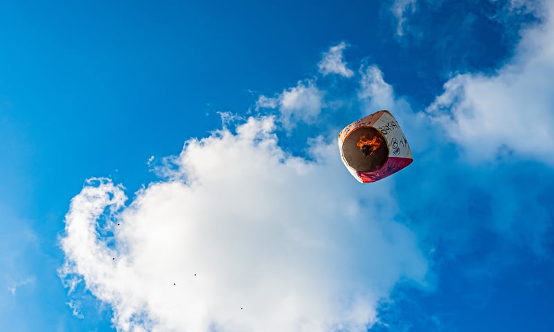 Release your wishes into the sky with a magical sky lantern launch in the town of Shifen.