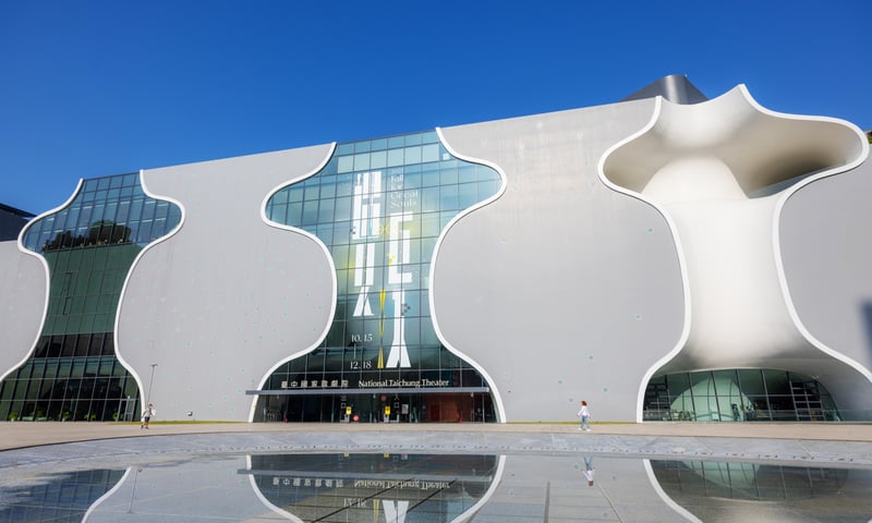 See the "organic" design of the National Taichung Theatre, an opera house in Taichung.