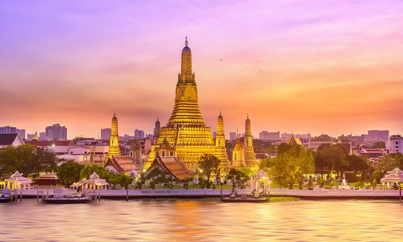 You could discover Thailand's capital Bangkok while docking overnight in Laem Chabang.