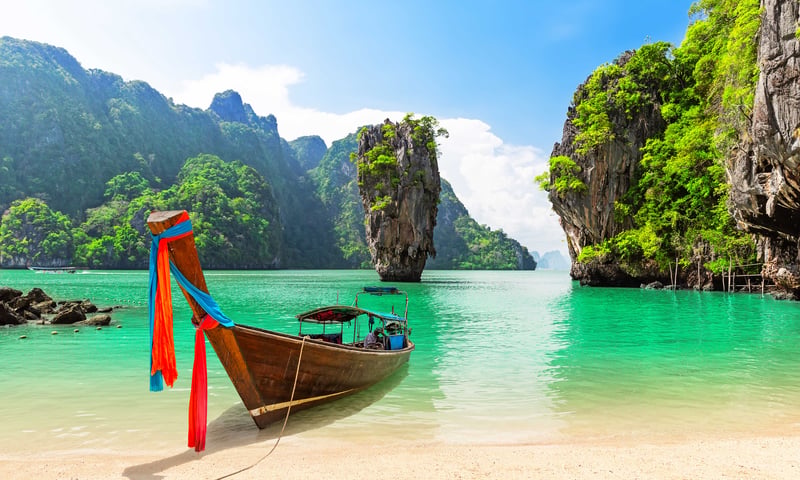 This iconic island in Thailand's Phang Nga Bay featured in a classic James Bond movie.