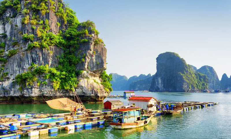 Discover the serenity of Vietnam’s UNESCO-listed Ha Long Bay.