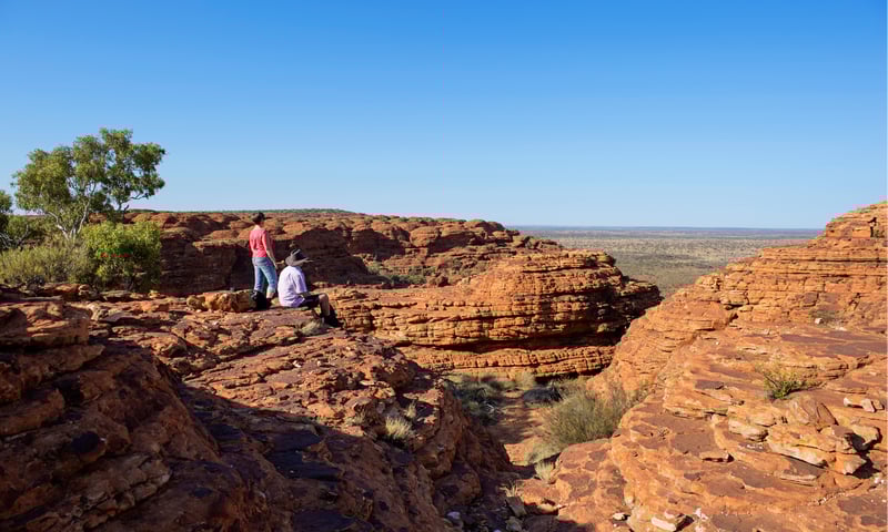 Explore the the stunning landscapes of Kings Canyon in Australia's Northern Territory.