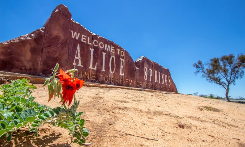 End your adventure in Alice Springs, Northern Territory, Australia.