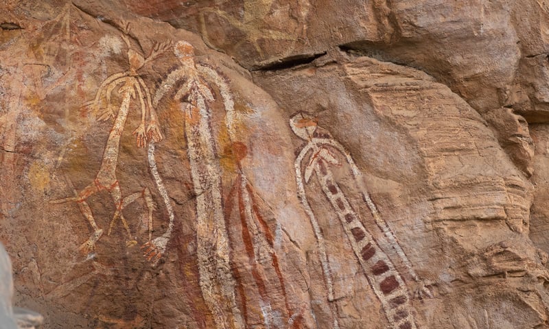 Aboriginal heritage is on display in nearby Kakadu National Park, charges apply.
