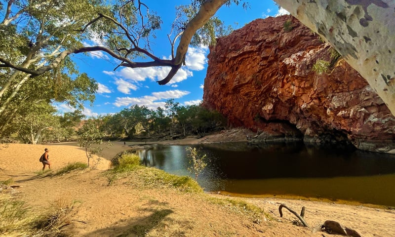 Take a dip in the refreshing waters of Ellery Creek Big Hole, Northern Territory, Australia.