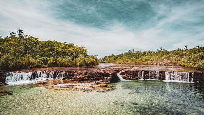 Fruit Bat Falls is located off the Telegraph Track in Apudthama NP (Jardine River NP), Queensland.