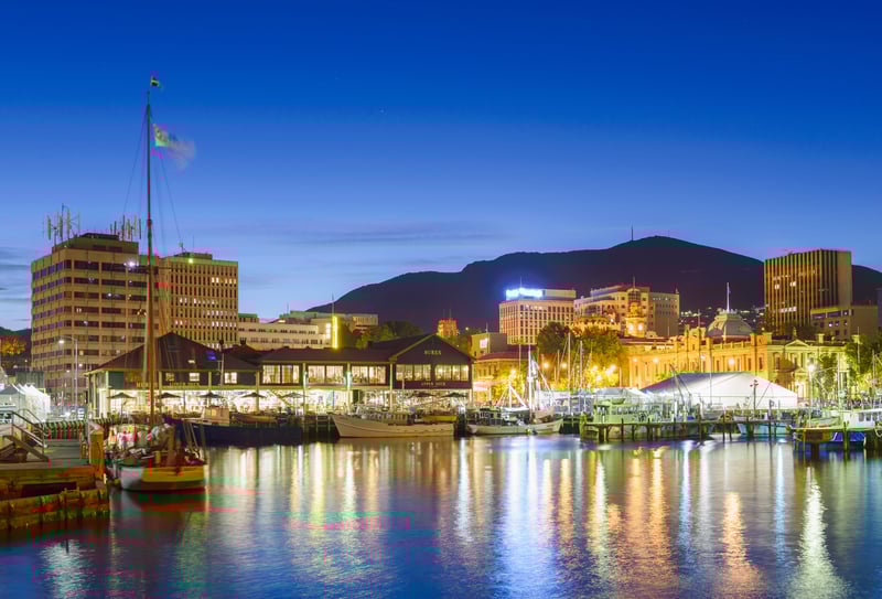 Enjoy an overnight port stay to explore Hobart's historic waterfront.