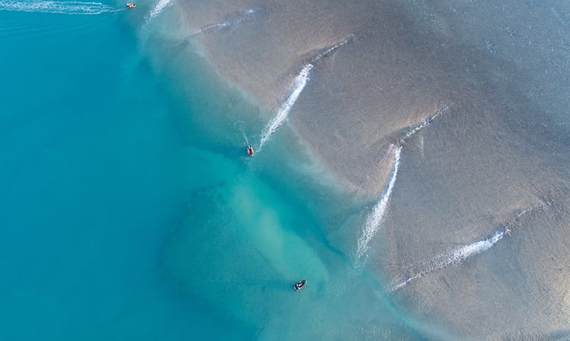 Montgomery Reef is located off the Kimberley coast of Western Australia.