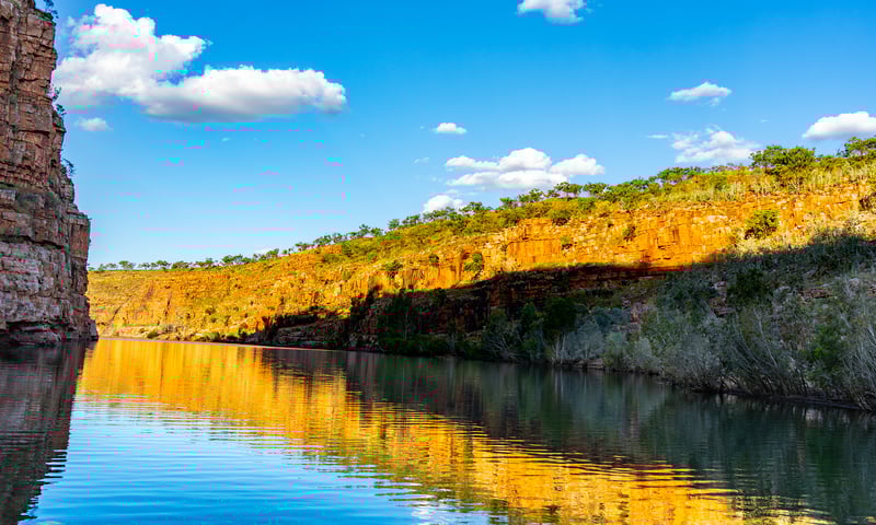 Discover Chamberlain Gorge's freshwater oasis on an optional activity, charges apply.