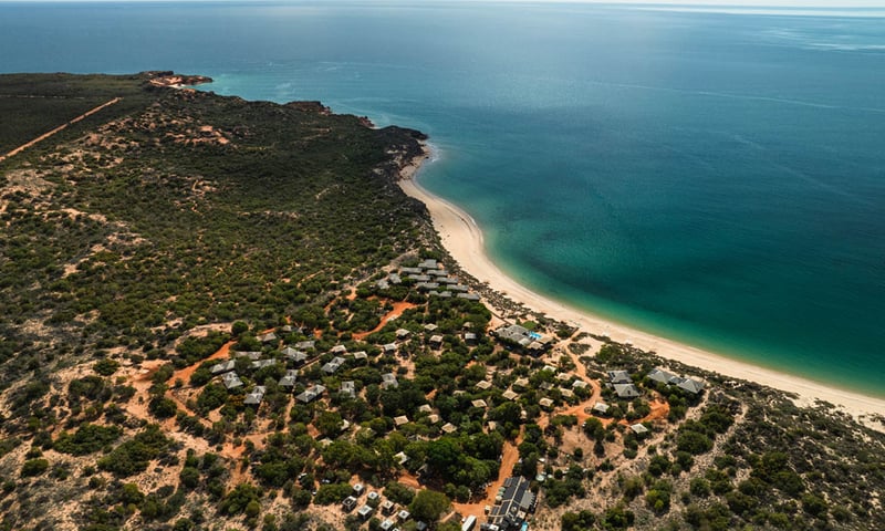 Eco Beach Resort is located south of Broome.
