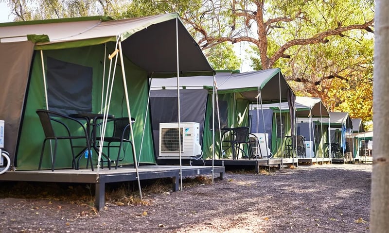 Make yourself at home at El Questro Station, on the banks of the Pentecost River.