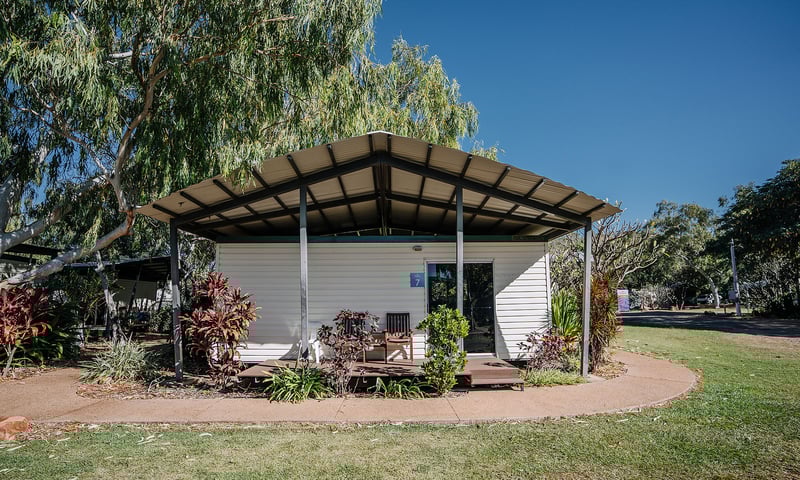 Enjoy a standard studio cabin with ensuite and air-conditioning while staying at Lake Argyle.