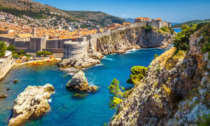 The old city of Dubrovnik in Croatia is known as The Pearl of the Adriatic.