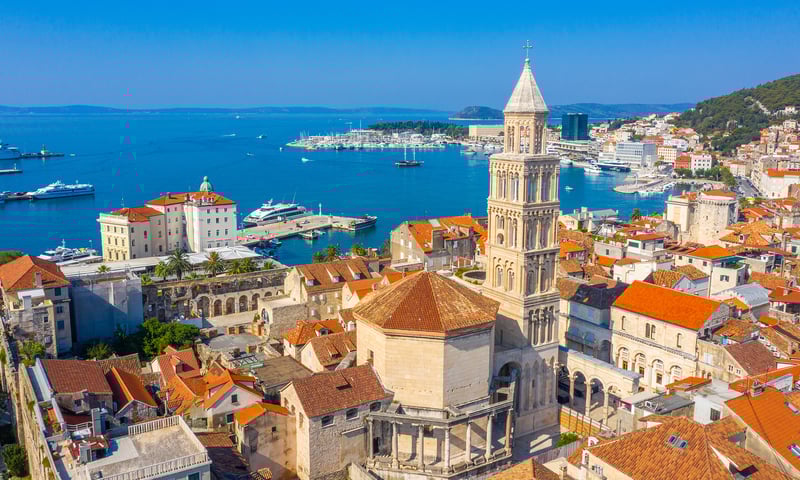 Dock in Split, Croatia.