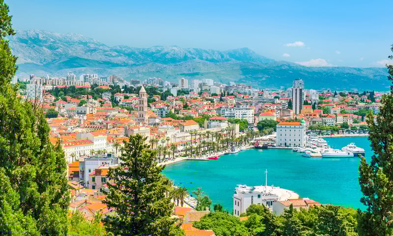 Croatia's Split, on the Dalmatian Coast (Itinerary 2, 3 & 4).