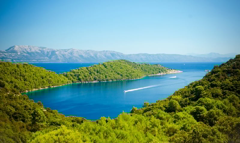 Spend the day at leisure on the island of Mljet, Croatia.
