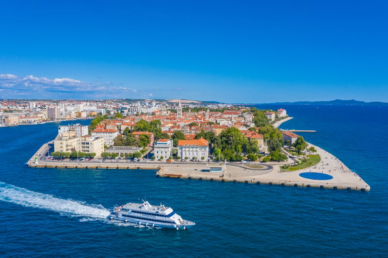 Croatia's Zadar offers unique aesthetic, together with  Roman and Habsburg influences.