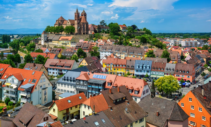 Breisach am Rhein is a historic German town located on the banks of the Rhine River.