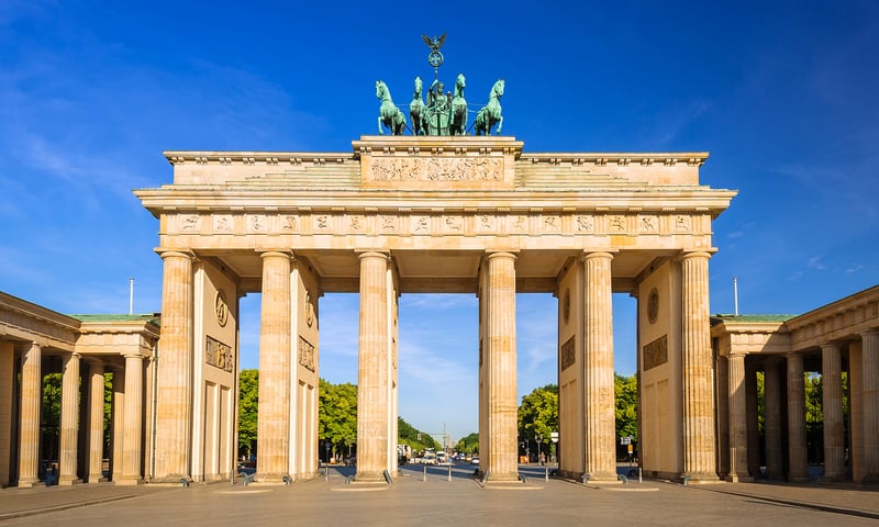 Warnemünde, Germany is gateway to the landmarksof Berlin like the Brandenburg Gate.