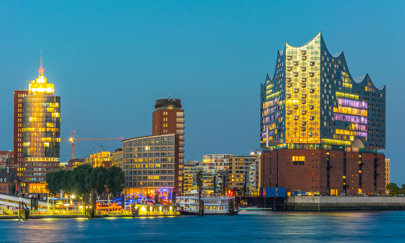 Hamburg is a port city in Northern Germany.