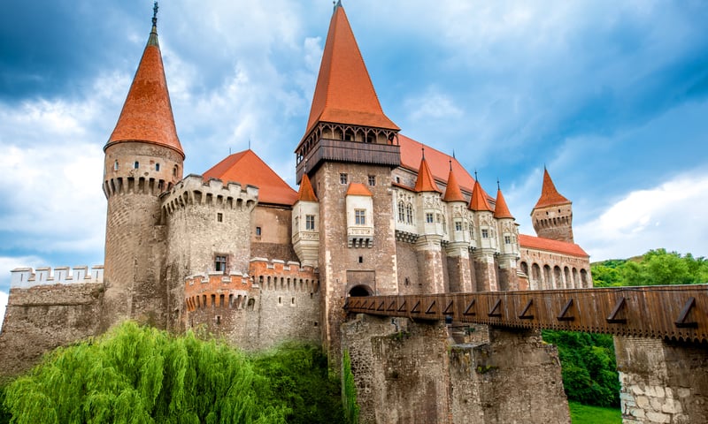 Be amazed at the famous Corvin Castle in Romania.