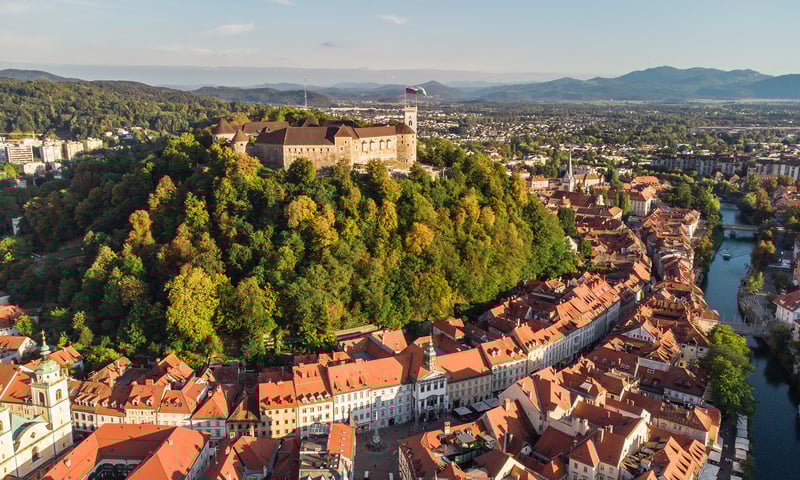 Spend a leisure day in elegant Ljubljana, Slovenia.