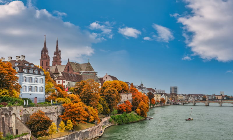 Basel is Switzerland's third-largest city, located on the Rhine River.