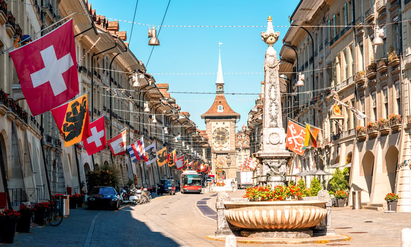 The Swiss capital city of Bern will enchant you with its medieval charm.