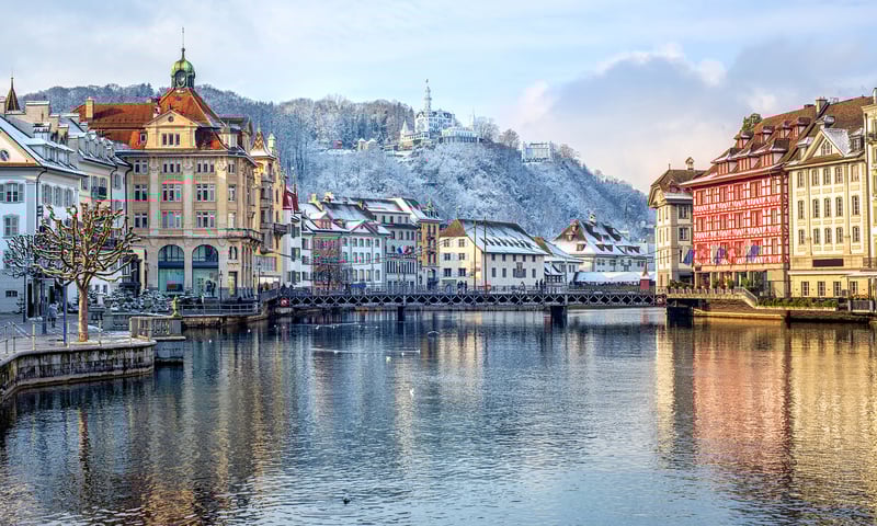 Upon arrival in Lucerne, meet with a local guide for a guided walking tour of the city.