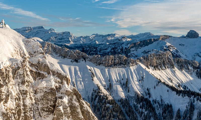 Enjoy an excursion to Rochers-de-Naye, a mountain within the Swiss Alps.