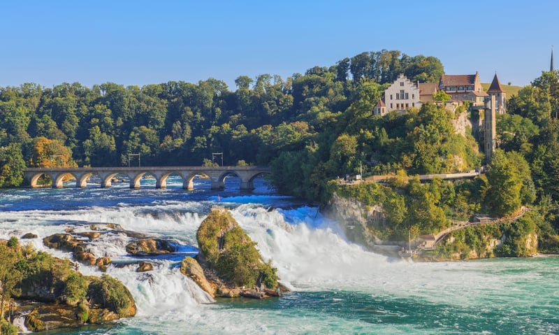 See the stunning 23-metre Rhine Falls, Schaffhausen, Switzerland (optional activity).