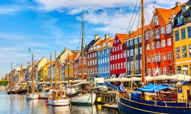 Dock in Copenhagen, Denmark’s capital city.