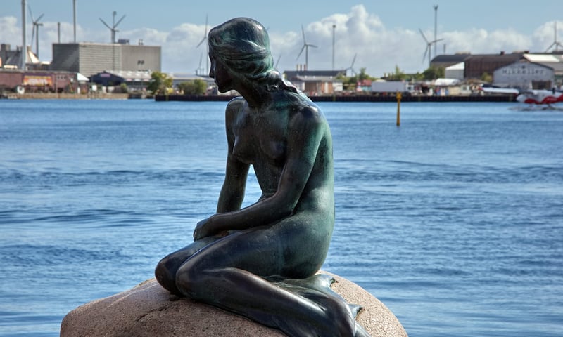 Seek out the iconic Little Mermaid statue while in Copenhagen, Denmark.