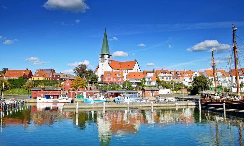 See the town of Ronne in  Bornholm Island, Denmark (Itinerary 2).