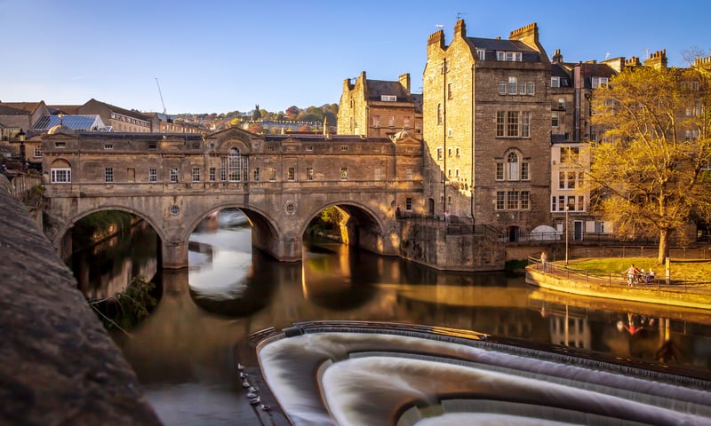 England's Bath is as famed for its baths as it is for its Georgian architecture.