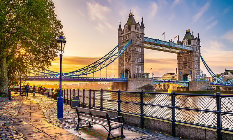Experience London at your own pace to discover highlights like the Tower Bridge.