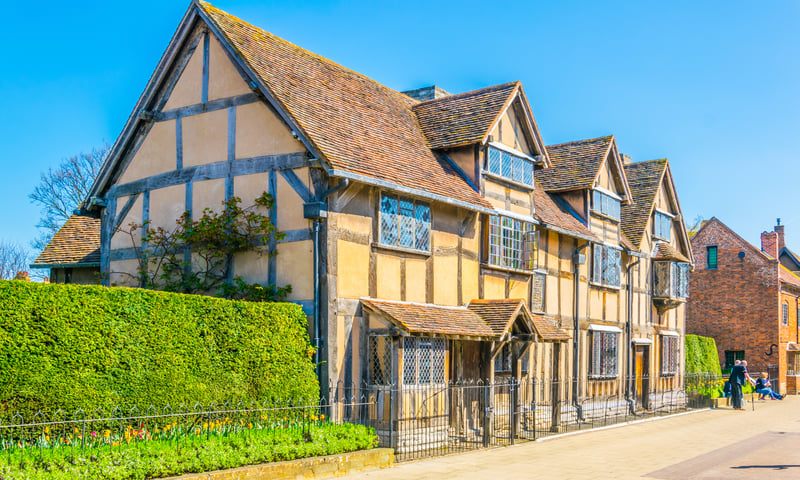 Stratford-upon-Avon is the birthplace of William Shakespeare.