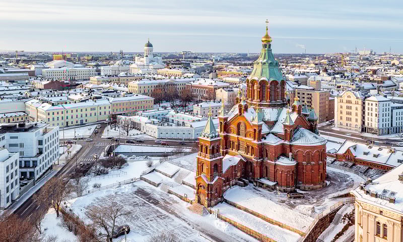 Uspenski Cathedral, Helsinki, Finland.
