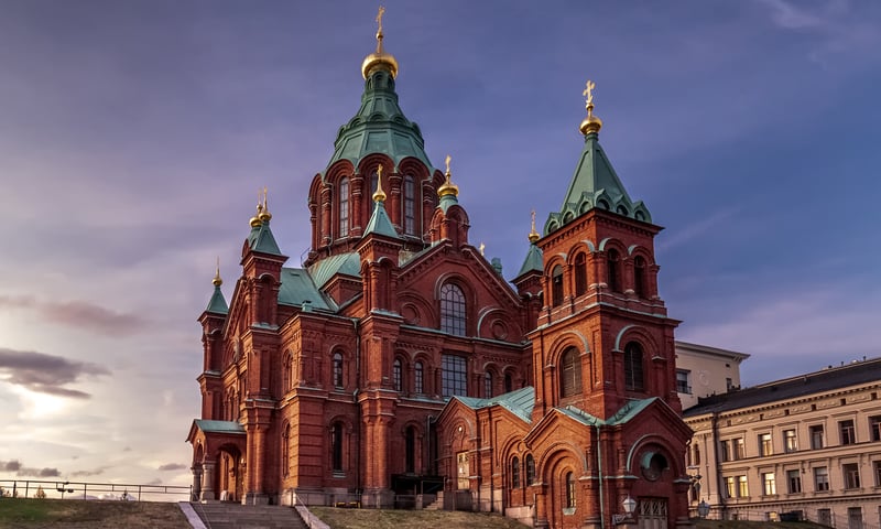 Enjoy a guided tour to  Helsinki's Uspenski Cathedral and more.