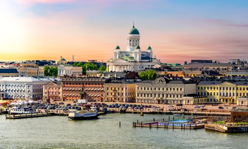 Start your journey with a cultural immersion on the waterfront of Helsinki, Finland.