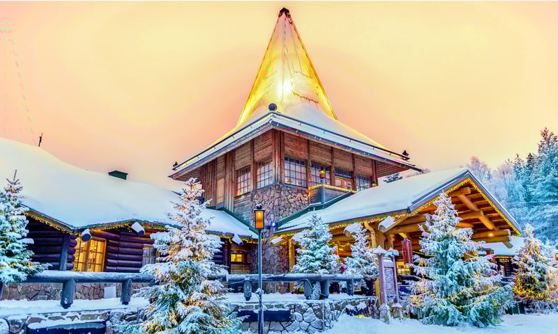 Visit Santa Claus’ Village, located on the Arctic Circle.