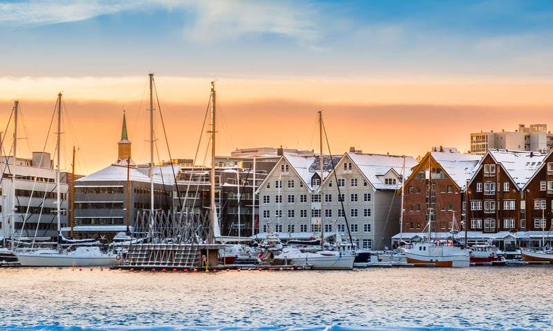 Spends some leisure time in Tromso, Norway.