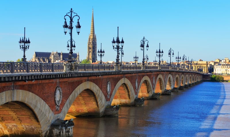 Bordeaux is a port city in the Nouvelle-Aquitaine region of southwestern France.