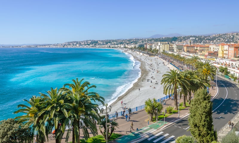 Nice is the capital of the French Riviera.