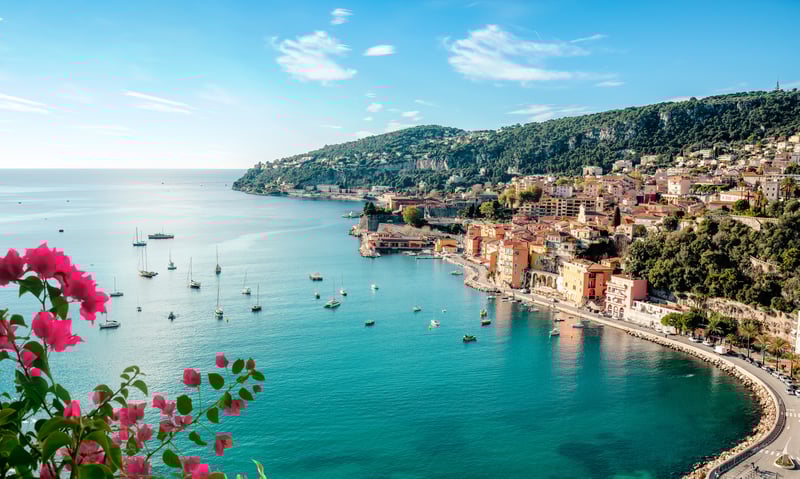 Soak up the sun along the stunning French Rivera.